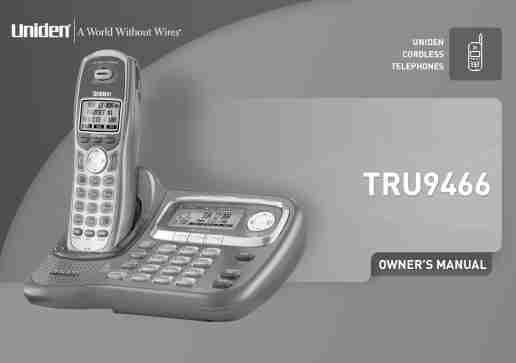 Uniden Cordless Telephone TRU9466-page_pdf